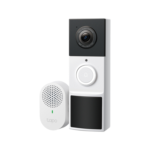 Tapo TD21 V1.6 - Caméra de sonnette - avec caméra - sans fil - 802.11b/g/n - 2.4 Ghz - avec Tapo Doorbell Chime 