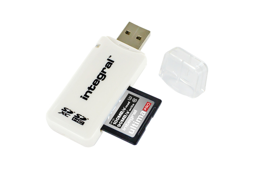Integral SD Card Reader - Lecteur de carte (MMC, SD, MMCmobile, MMCplus, SDHC, SDXC) - USB 2.0 