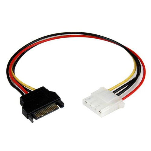 StarTech.com Câble adaptateur d'alimentation interne SATA vers LP4 (4 broches) 30 cm - Alimentation SATA vers LP4 - Femelle / mâle - Adaptateur secteur - alimentation interne 4 plots (F) pour alimentation SATA (M) - 30.48 cm - pour P/N: SATSASBP425 