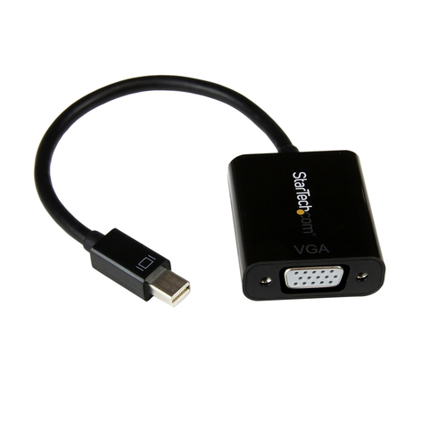 StarTech Adaptateur vidéo Mini DisplayPort 1.2 vers VGA - Convertisseur Mini DP vers HD15 - M/F - 1920 x 1200 - Noir - Adaptateur vidéo - Mini DisplayPort (M) pour HD-15 (VGA) (F) - Displayport 1.2/Thunderbolt - 22 cm - actif, support 1920 x 1200 (WUXGA) 