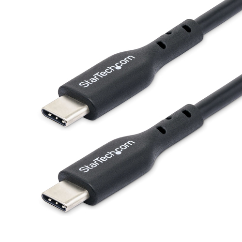 StarTech.com 3m USB-C Charging Cable, USB C Cable, 60W 3A PD - Câble USB - USB-C (M) pour USB-C (M) - USB 2.0 - 5 / 9 / 12 / 15 / 20 V - 3 A - 3 m - sans halogène, passif, USB Power Delivery (60W), support pour Power Delivery 2,0 - noir 