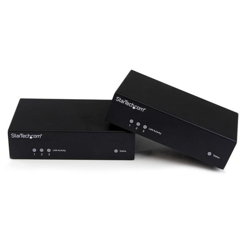 StarTech.com Extender HDMI sur Cat5e / Cat6 - Amplificateur HDMI - Power over Cable - RS232 - IR - Ethernet 10/100 - Ultra HD 4K - 100 m - Rallonge vidéo/audio/infrarouge/série - plus de CAT 5 - jusqu'à 100 m - pour P/N: SVA12M2NEUA, SVA12M5NA