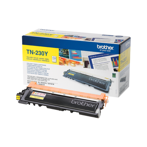 Brother TN230Y - Jaune - original - cartouche de toner - pour Brother DCP-9010CN, HL-3040CN, HL-3040CW, HL-3070CW, MFC-9120CN, MFC-9320CN, MFC-9320CW 