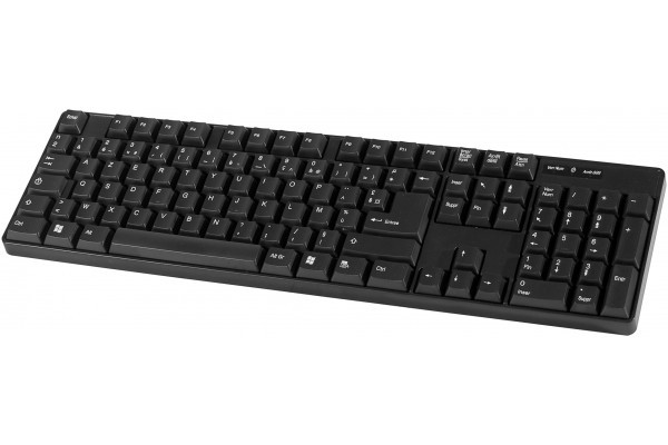 DACOMEX Clavier K150-UP Standard USB/PS2 noir 