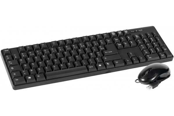 DACOMEX Pack Clavier & souris KM150-U USB noir 