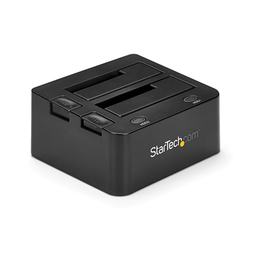 StarTech.com Dock pour Disques Durs SATA USB 3.0 à 2 Baies, SATA 2,5/3,5" - Contrôleur de stockage - 2.5", 3.5" - SATA 6Gb/s - USB 3.0 - noir - pour P/N: SVA12M5NA 