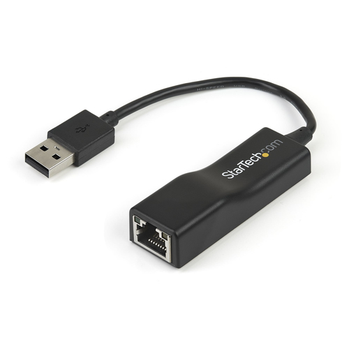 StarTech.com Adaptateur réseau USB 2.0 vers Ethernet - 10/100 Mb/s - Convertisseur / Dongle USB vers RJ45 - Mâle / Femelle - Noir - Adaptateur réseau - USB 2.0 - 10/100 Ethernet - noir 