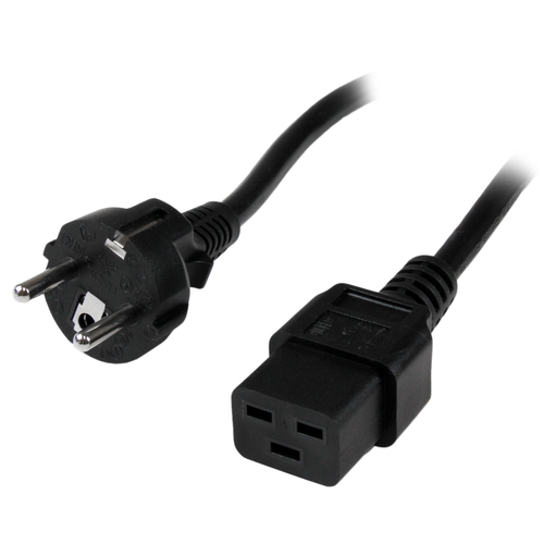 STARTECH 2m Computer Power Cord - Schuko to C19 - disponible 24 / 48h