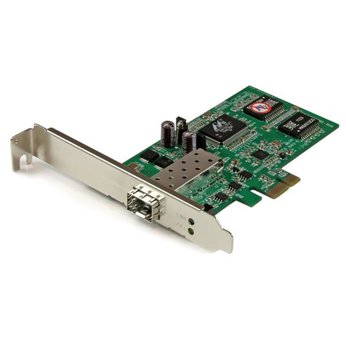 StarTech.com Carte réseau PCI Express à 1 port fibre optique Gigabit Ethernet avec SFP ouvert - Adaptateur NIC PCIe SFP (PEX1000SFP2) - Adaptateur réseau - PCI Express x1 profil bas - 1GbE - 1000Base-LX, 1000Base-SX - pour P/N: GLCLHSMDSTTA, GLCSXMMDST, G 