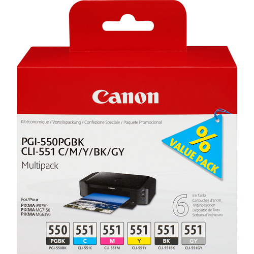 Ink/PGI-550+CLI-551 CMYKPkG