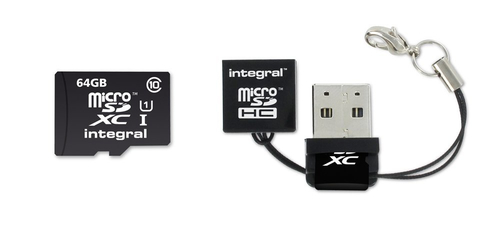 Integral UltimaPro - Carte mémoire flash - 64 Go - UHS Class 1 / Class10 - microSDXC UHS-I 