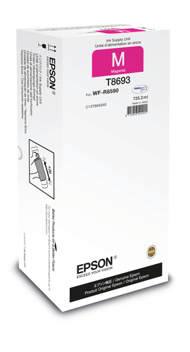 Epson T8693 - 735.2 ml - taille XXL - magenta - original - recharge d'encre - pour WorkForce Pro WF-8590DWF, WF-R8590, WF-R8590 D3TWFC, WF-R8590DTWF, WF-R8590DTWFL