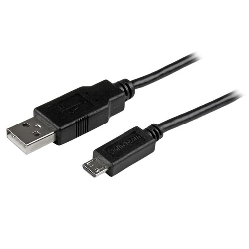 StarTech.com Câble de charge / synchronisation mobile USB A vers Micro B slim 15 cm - Cordon USB 2.0 pour smartphone / tablette M/M Noir - Câble USB - Micro-USB de type B (M) pour USB (M) - USB 2.0 - 15 cm - noir - pour P/N: CMDPHD2HD, DPMDPHD2HD, ST4CU42 