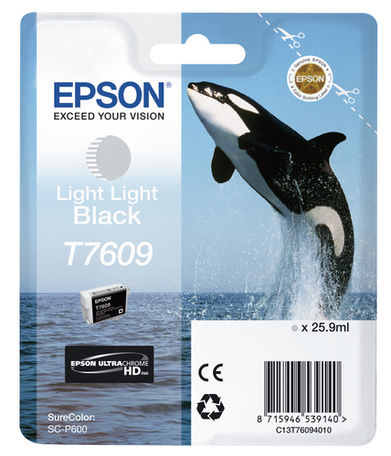 EPSON Ink/T7609 Killer Whale 25.9ml LLBK - disponible 15 jours