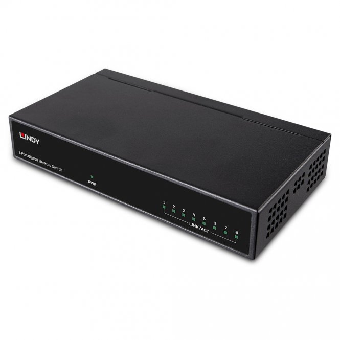 Lindy Switch Ethernet Gigabit 8 ports de bureau 