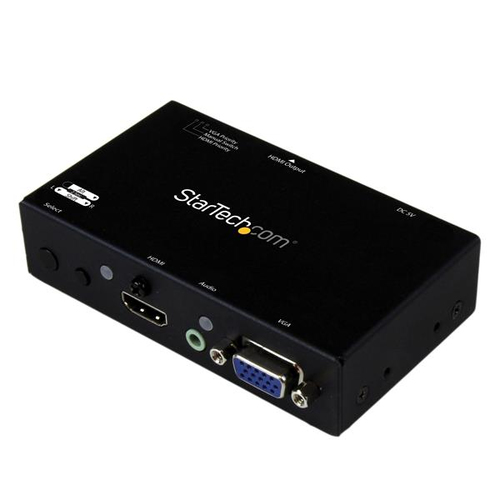 StarTech.com Switch 2x1 HDMI et VGA vers HDMI avec convertisseur VGA vers HDMI et commutation prioritaire - Commutateur HDMI / VGA - 1080p - Commutateur vidéo/audio - de bureau - pour P/N: SVA5N3NEUA 