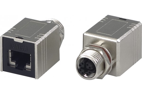 ADAPTATEUR BLINDE RJ45 F VERS M12 F 