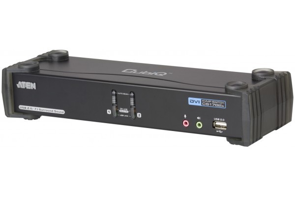 Aten CS1782A KVM DVI Haute résol./USB 2 ports + Audio 