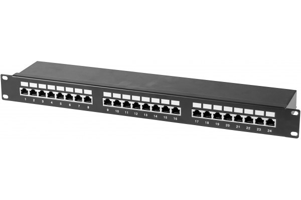 Panneau de brassage 19" 1U 24 ports CAT5e STP 