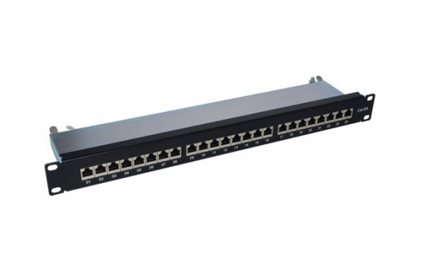 Panneau de brassage 19" 1U 24 ports CAT6A STP 