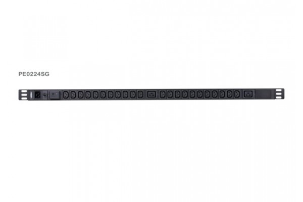 ATEN PE0224S PDU multiprise 19" 0U Parafoudre 16A 22 prises C13 - 2 prises C19 