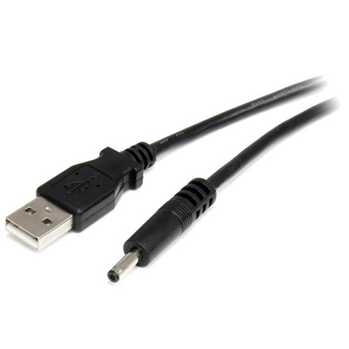 StarTech.com Câble d'alimentation USB vers prise CC de 2 m - Cordon USB vers connecteur Type H 3,4 mm 5V - Câble d'alimentation / USB - fiche CC 3,4 mm (M) pour USB (alimentation uniquement) (M) - 2 m - noir