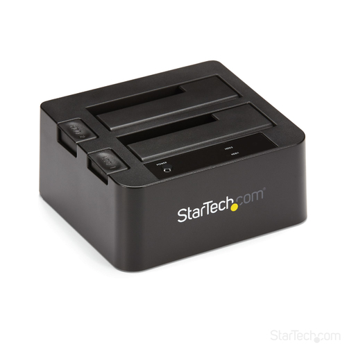 StarTech.com Dock pour Disques Durs 2 Baies, USB 3.1 à 2,5/3,5" SATA III - Contrôleur de stockage - 2.5", 3.5" - USB 3.1 (Gen 2) - noir