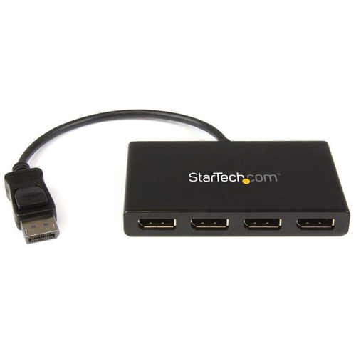 StarTech.com Splitter multi-écrans DisplayPort vers 4x DisplayPort - Hub MST à 4 ports - Répartiteur DP 1.2 vers 4x DP - Répartiteur video - 4 x DisplayPort - de bureau - pour P/N: SV231DPU34K, SVA5N3NEUA 