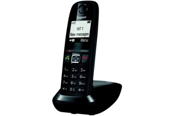 Gigaset AS470 téléphone DECT - base + combiné noir 