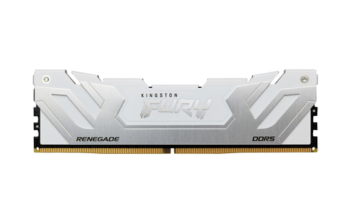 Kingston FURY Renegade - DDR5 - module - 24 Go - DIMM 288 broches - 8800 MT/s / PC5-70400 - CL42 - 1.4 V - mémoire non tamponnée chronométrée - on-die ECC - blanc et argent 