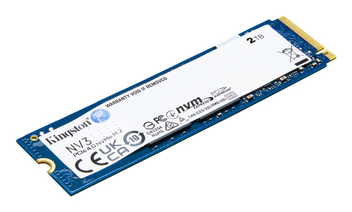 Kingston NV3 - SSD - 2 To - interne - M.2 2280 - PCIe 4.0 x4 (NVMe) 