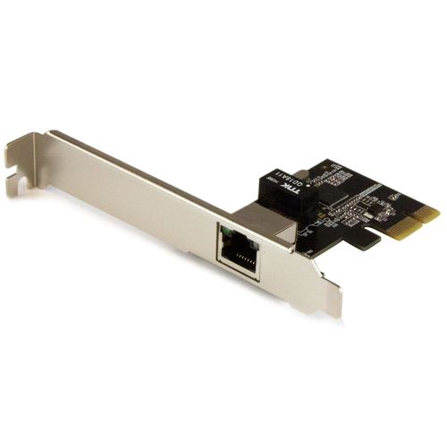 Startech Carte réseau PCI Express à 1 port Gigabit Ethernet avec chipset Intel I210-AT - Adaptateur NIC PCIe GbE - Adaptateur réseau - PCI Express x1 profil bas - 1GbE - 1000Base-T - noir