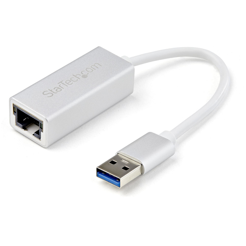 Startech Adaptateur réseau USB 3.0 vers Gigabit Ethernet - Convertisseur USB vers RJ45 - M/F - Argent (USB31000SA) - Adaptateur réseau - USB 3.0 - Gigabit Ethernet x 1 - argent 
