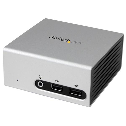 Startech Station d'accueil USB 3.0 double affichage compact pour ordinateur portable - Réplicateur de ports HDMI et DVI - 4K - Station d'accueil - USB - DVI, HDMI - 1GbE - pour P/N: ARMBARDUO, ARMDUAL, ARMDUAL30, ARMSLIMDUO, SVA5M4NEUA 