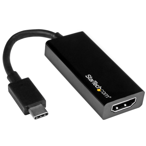 StarTech.com USB C to HDMI Adapter - USB 3.1 Type C Converter - 4K 30Hz UHD - Adaptateur vidéo - 24 pin USB-C mâle pour HDMI femelle - 14.7 cm - noir - support 4K30Hz (3840 x 2160) - pour P/N: BNDTB10GI, BNDTB210GSFP, BNDTB410GSFP, BNDTB4M2E1, BNDTBUSB314