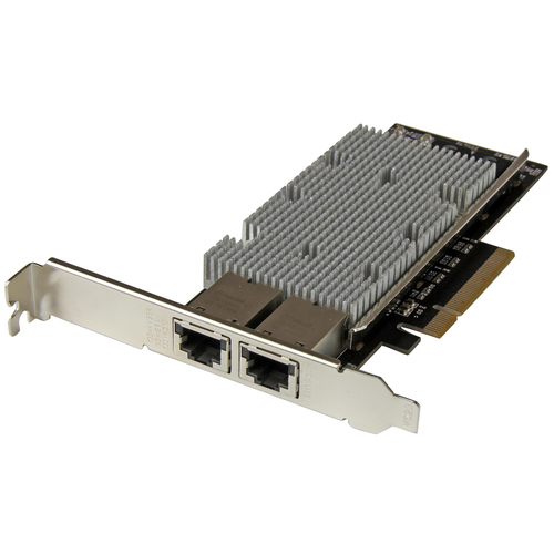 Startech Carte réseau PCI Express à 2 ports 10GBase-T Ethernet avec chipset Intel X540 - Adaptateur NIC PCIe GbE - Adaptateur réseau - PCIe 2.0 x8 profil bas - 10Gb Ethernet x 2 - noir - pour P/N: BNDTB10GI, BNDTB210GSFP, BNDTB310GNDP, BNDTB410GSFP, BNDTB 