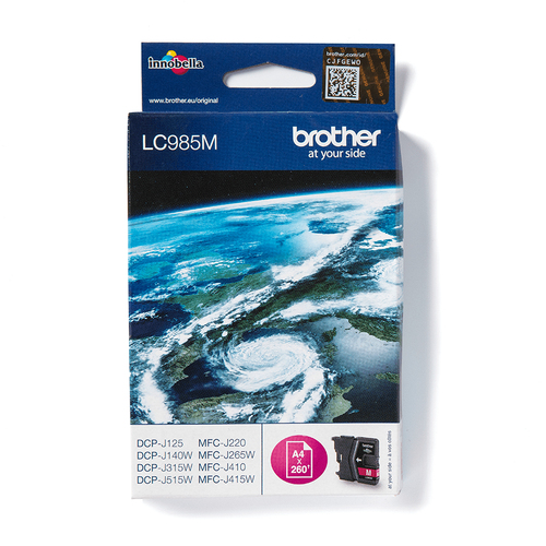 Brother LC985M - 10 ml - magenta - original - cartouche d'encre - pour Brother DCP-J140W, DCP-J315W, DCP-J515W, MFC-J410 
