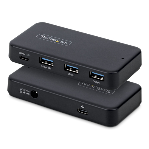 StarTech.com - Concentrateur (hub) - 3 x SuperSpeed USB 3.0 + 1 x USB-C (alimentation électrique) - de bureau