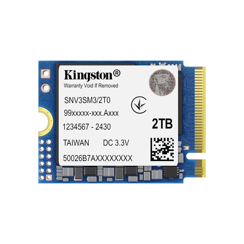 Kingston NV3 - SSD - 2 To - interne - M.2 2230 - PCIe 4.0 x4 (NVMe) 