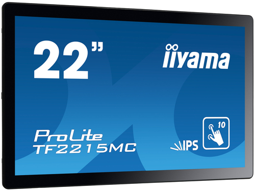 iiyama ProLite TF2215MC-B2 - Écran LED - 22" (21.5" visualisable) - cadre ouvert - écran tactile - 1920 x 1080 Full HD (1080p) @ 60 Hz - IPS - 350 cd/m² - 1000:1 - 14 ms - HDMI, VGA, DisplayPort - noir 
