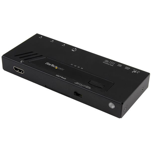 StarTech.com Switch vidéo HDMI automatique à 4 ports - Commutateur HDMI 4x1 avec commutation rapide et détection automatique - 4K - Commutateur vidéo/audio - 4 x HDMI - de bureau
