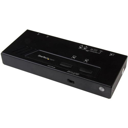 StarTech.com Matrice HDMI 2x2 - Switch et répartiteur HDMI avec commutation rapide et détection automatique - Ultra HD 4K - Commutateur vidéo/audio - 2 x HDMI - de bureau