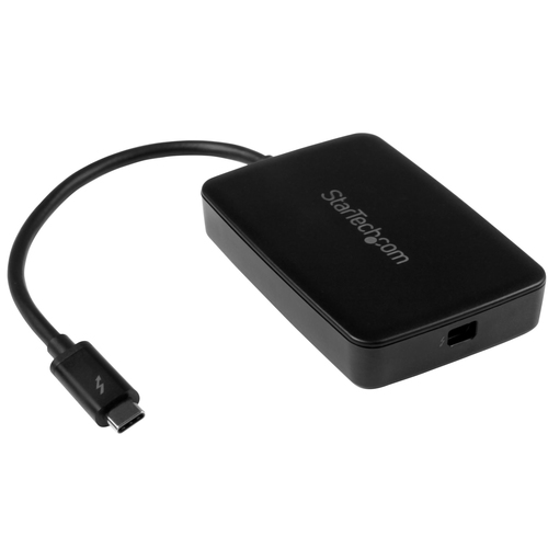 StarTech.com Adaptateur Thunderbolt 3 vers Thunderbolt - Windows et Mac - Convertisseur Thunderbolt 3 USB-C vers Thunderbolt - Adaptateur vidéo - Mini DisplayPort (F) pour USB-C (M) - Thunderbolt 3 - 28 cm - noir - pour P/N: TB3DK2DPM2, TB3DK2DPPDUE, TB3D 