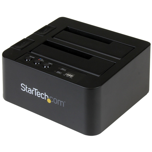 StarTech.com Duplicateur de Disques Durs Autonome, Cloneur à 2 Baies - Duplicateur de disque dur - 2 Baies (SATA-300) - pour P/N: TBLT3MM1MA, TBLT3MM2M, TBLT3MM2MA 