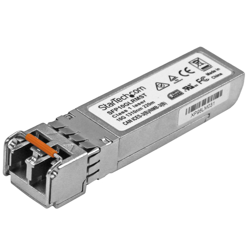 Startech Module de transceiver SFP+ à fibre optique 10 Gigabit - Compatible Cisco SFP-10G-LRM - Multimode LC - 220 m - Module transmetteur SFP+ (équivalent à : Cisco SFP-10G-LRM) - 10GbE - 10GBase-LRM - LC multi-mode - jusqu'à 220 m - 1310 nm