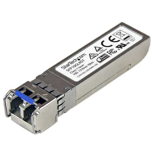 StarTech.com Module de transceiver SFP+ à fibre optique 10 Gigabit - Compatible Cisco SFP-10G-LR - Monomode LC - Mini GBIC - 10 km - Module transmetteur SFP+ (équivalent à : Cisco SFP-10G-LR) - 10GbE - 10GBase-LR - mode unique LC - jusqu'à 10 km - 1310 nm 
