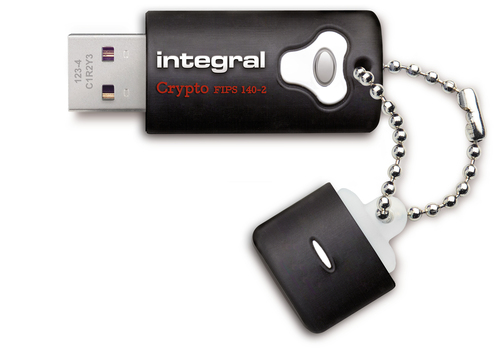 Integral Crypto - Clé USB - chiffré - FIPS 140-2 Level 2 - 4 Go - USB 3.0 