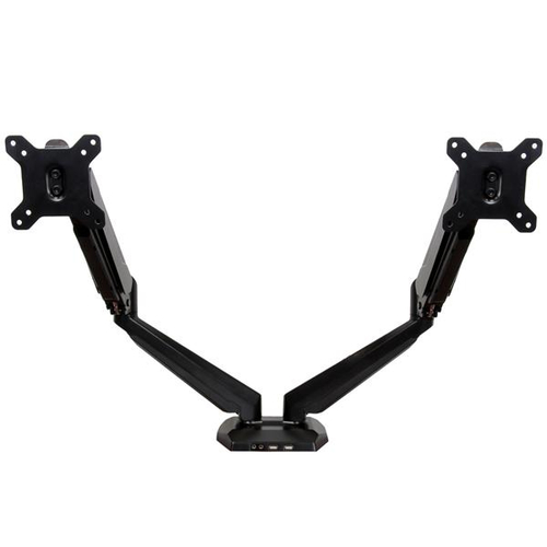 StarTech.com Support de bureau pour 2 écrans jusqu'à 30" - Bras articulés multidirectionnels à fixation bureau - Support moniteur double - Kit de montage - bras réglable - pour Écran LCD - aluminium - noir - Taille d'écran : 12"-32" - montrable sur bureau 