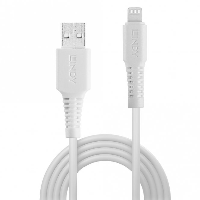 Lindy Câble USB Type A vers Lightning Blanc, 2m 
