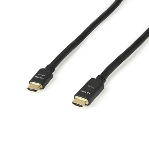 Startech Câble HDMI haute vitesse actif de 30 m - Cordon HDMI vers HDMI CL2 pour installation murale - M/M - Ultra HD 4K - Câble HDMI - HDMI mâle pour HDMI mâle - 30 m - double blindage - noir 